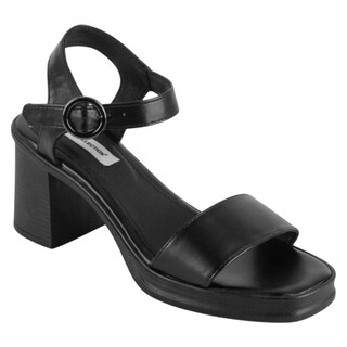 Foto 1 | Foto 1 | Sandalia Con Tacón Exterior Piel Vegana Color Negro Para Mujer De Rbcollection