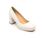 Zapatos de Tacón Flexi Color Beige Para Mujer