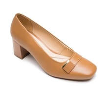 Zapatos de Tacón Flexi Color Arena Para Mujer