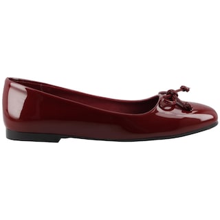 Foto 2 | Foto 2 | Zapatilla Dama Casual Flat Cosmo Paris By Beser 1038 Charol Vino Balerina Dama Talla 22 A 27 E