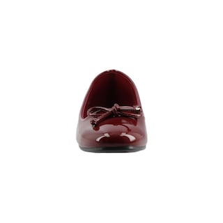 Foto 5 | Foto 5 | Zapatilla Dama Casual Flat Cosmo Paris By Beser 1038 Charol Vino Balerina Dama Talla 22 A 27 E