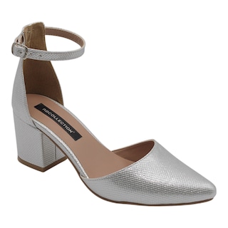 Foto 1 | Foto 1 | Zapatillas Exterior Piel Vegana Color Plata Para Mujer De Rbcollection