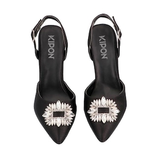 Foto 5 | Foto 5 | Zapato Mujer Kipon Vestir Tacon Broche Diamante Negro