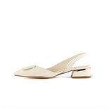 Zapatilla Mule Puntal Casual 4cm Para Mujer Walki Sujey Beige