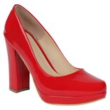 Zapatillas Exterior Charol Color Rojo Para Mujer De Rbcollection