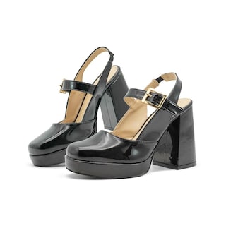 Foto 1 | Foto 1 | Zapatilla Para Mujer Elegante Graduación Vestir Charol Negro Negro