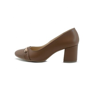 Foto 5 | Foto 5 | Zapatilla Trabajo/oficina Para Mujer Tacón Cuadrado Café Cafe