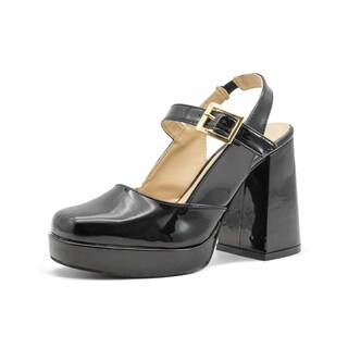 Foto 3 | Foto 3 | Zapatilla Para Mujer Elegante Graduación Vestir Charol Negro Negro