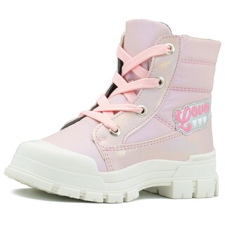 Foto 3 | Foto 3 | Botin Para Niña Plataforma Chunky Puntera De Protección Rosa