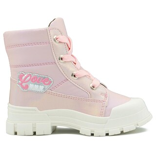 Foto 6 | Foto 6 | Botin Para Niña Plataforma Chunky Puntera De Protección Rosa