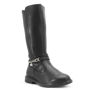 Foto 5 | Foto 5 | Bota Larga Yuyin Para Niña Antiderrapante Casual Cómoda 2-6 Negro