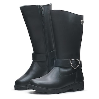 Foto 2 | Foto 2 | Bota Larga Dogi Para Niña Hebilla Corazón 100% Piel Casual Negro
