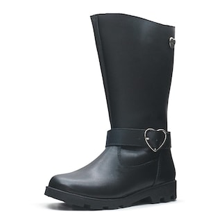 Foto 4 | Foto 4 | Bota Larga Dogi Para Niña Hebilla Corazón 100% Piel Casual Negro