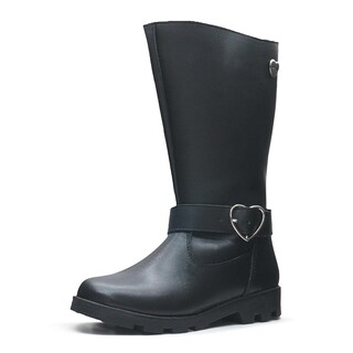 Foto 4 | Foto 4 | Bota Larga Dogi Para Niña Hebilla Corazón 100% Piel Casual Negro