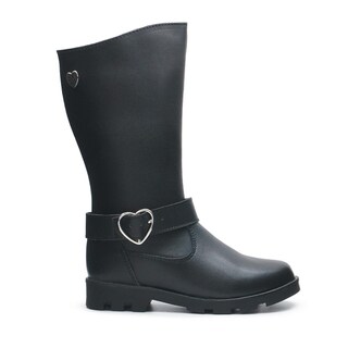 Foto 1 | Foto 1 | Bota Dogi Para Niña Antiderrapante Hebilla Corazón 100% Piel Negro