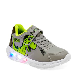 Foto 1 | Foto 1 | Celex Tenis Urbano Para Niño Gris Olivo, Con Luces / Suela Superligera