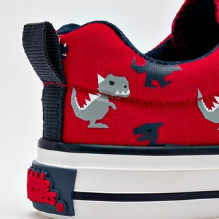 Foto 4 | Foto 4 | Bubble Gummers Tenis Urbano Para Niño Rojo Marino Gris