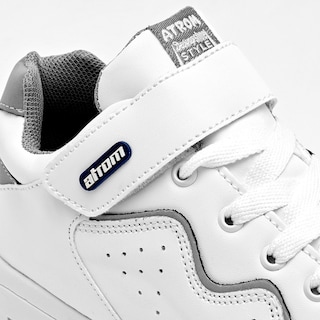 Foto 4 | Foto 4 | Atrom Tenis Urbano Para Niño Blanco Gris