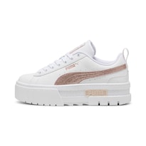 Tenis Puma Mayze Glitter Jr Para Niña Blanco