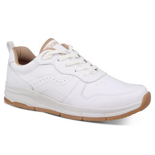 Foto 1 | Foto 1 | Tenis Deportivo De Piel Escolar Dominiq 2923 Color Blanco/beige Unisex