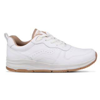 Foto 2 | Foto 2 | Tenis Deportivo De Piel Escolar Dominiq 2923 Color Blanco/beige Unisex