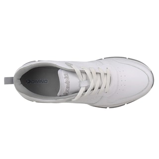 Foto 5 | Foto 5 | Tenis Deportivo De Piel Escolar Dominiq 2923 Color Blanco/gris Unisex