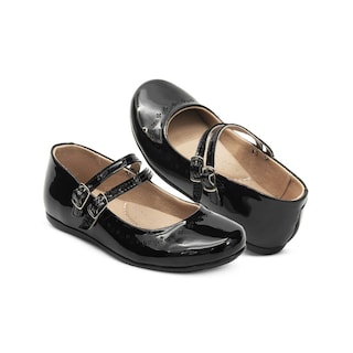 Foto 5 | Foto 5 | Balerina Escolar Niña Karsten Doble Broche Charol Negro Negro