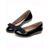 Balerina Escolar Piel Karsten Para Niña Graduación Salidas Negro