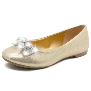 Foto 3 | Foto 3 | Balerina Niña Tropicana Oro Moño Antiderrapante Casuales Dorado