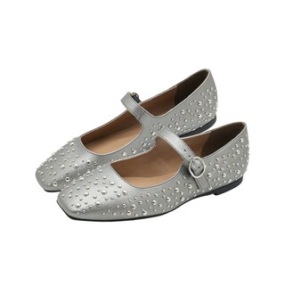 Foto 6 | Foto 6 | Flat Balerina Para Mujer Salamandra Color Plomo 22-26 Gris Oscuro