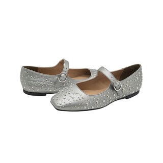 Foto 5 | Foto 5 | Flat Balerina Para Mujer Salamandra Color Plomo 22-26 Gris Oscuro