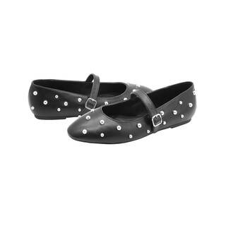 Foto 5 | Foto 5 | Balerina Flat Para Mujer Salamandra Color Negro 22-26 Negro