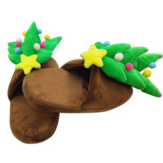 Foto 4 | Foto 4 | Pantuflas Navideñas 3d Arbolito De Navidad