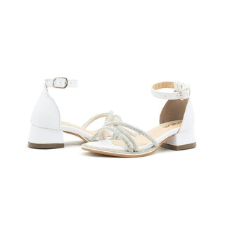 Foto 2 | Foto 2 | Zapatilla Para Niña Con Pedrería Graduación Formal Blanco Blanco