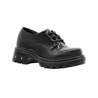 Foto 1 | Foto 1 | Oxford Mocasin Escolar Niña Yuyin Charol Negro Plataforma Negro