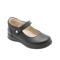 Balerina Escolar Karsten  Piel Negro Plantilla Con Soporte Negro