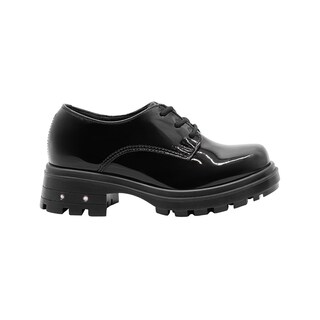 Foto 3 | Foto 3 | Oxford Mocasin Escolar Niña Yuyin Charol Negro Plataforma Negro