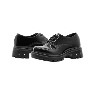 Foto 5 | Foto 5 | Oxford Mocasin Escolar Niña Yuyin Charol Negro Plataforma Negro