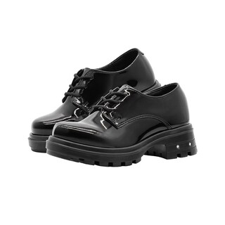 Foto 6 | Foto 6 | Oxford Mocasin Escolar Niña Yuyin Charol Negro Plataforma Negro