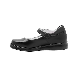 Foto 2 | Foto 2 | Zapato Piel Negro Yuyin Escolar Con Hebilla Plantilla Arco Negro
