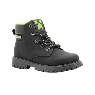 Foto 1 | Foto 1 | Bota Outdoor Minercraft Gamer Negro Creeper Forro Verde Negro