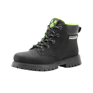 Foto 4 | Foto 4 | Bota Outdoor Minercraft Gamer Negro Creeper Forro Verde Negro