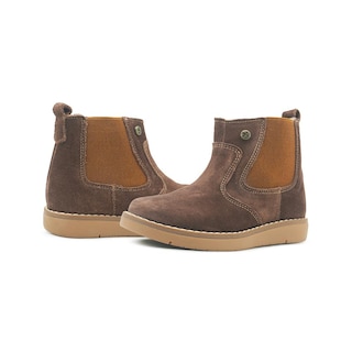 Foto 2 | Foto 2 | Bota Para Niño Karsten Botines Gamuza Camel Casual 12-17 Chocolate