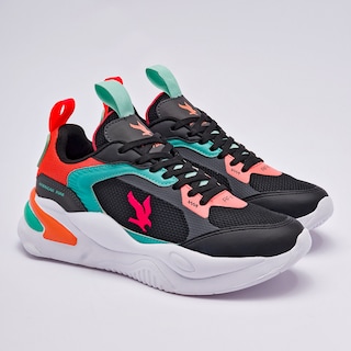 Foto 2 | Foto 2 | American Fire Tenis Urbano Para Joven Negro Multicolor, Código 121150-e