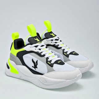Foto 2 | Foto 2 | American Fire Tenis Urbano Para Joven Blanco Negro Amarillo