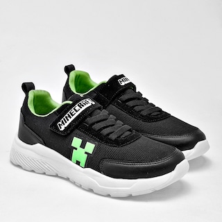 Foto 2 | Foto 2 | Licencias Yuyin Tenis Urbano Para Joven Negro Verde Blanco, Agujeta Elastica