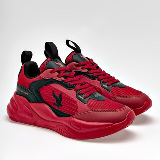 Foto 2 | Foto 2 | American Fire Tenis Urbano Para Joven Rojo Negro