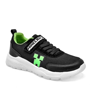 Foto 1 | Foto 1 | Licencias Yuyin Tenis Urbano Para Joven Negro Verde Blanco, Agujeta Elastica