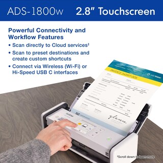 Foto 5 | Foto 5 | Escáner Brother Ads-1800w de Escritorio Compacto Inalámbrico - Venta Internacional