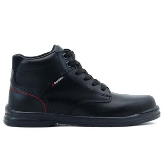 Foto 6 | Foto 6 | Zapato Escolar Piel Negro Bambino Plantilla Botón Impacto Negro